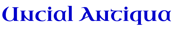 Uncial Antiqua 字体